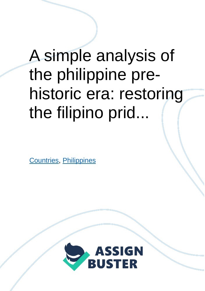 filipino pride essay