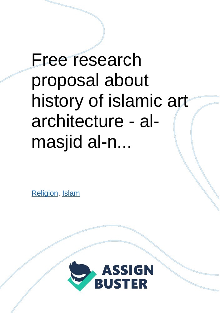 research proposal islamic studies