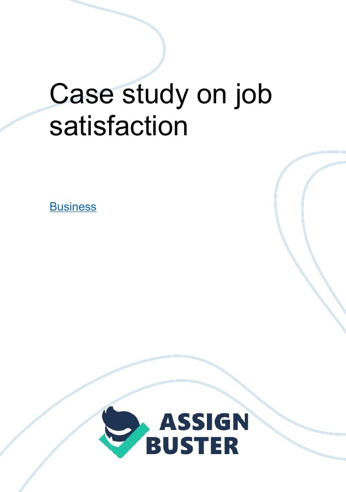 job satisfaction essay example