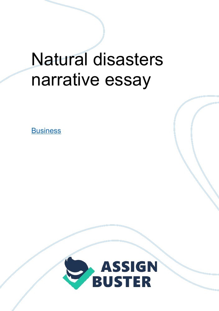 human activities and natural disasters essay