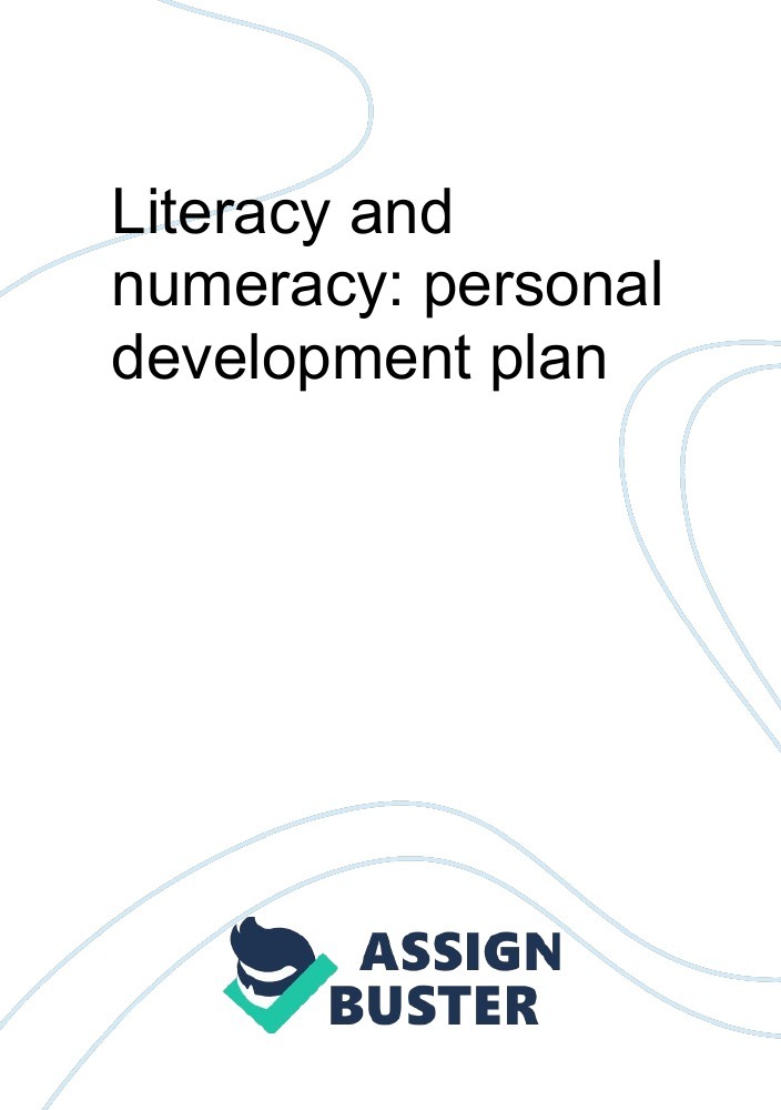 literacy-and-numeracy-personal-development-plan-essay-example-for