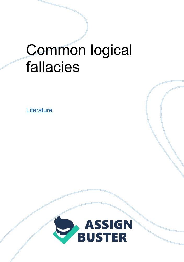 what is logical fallacies essay