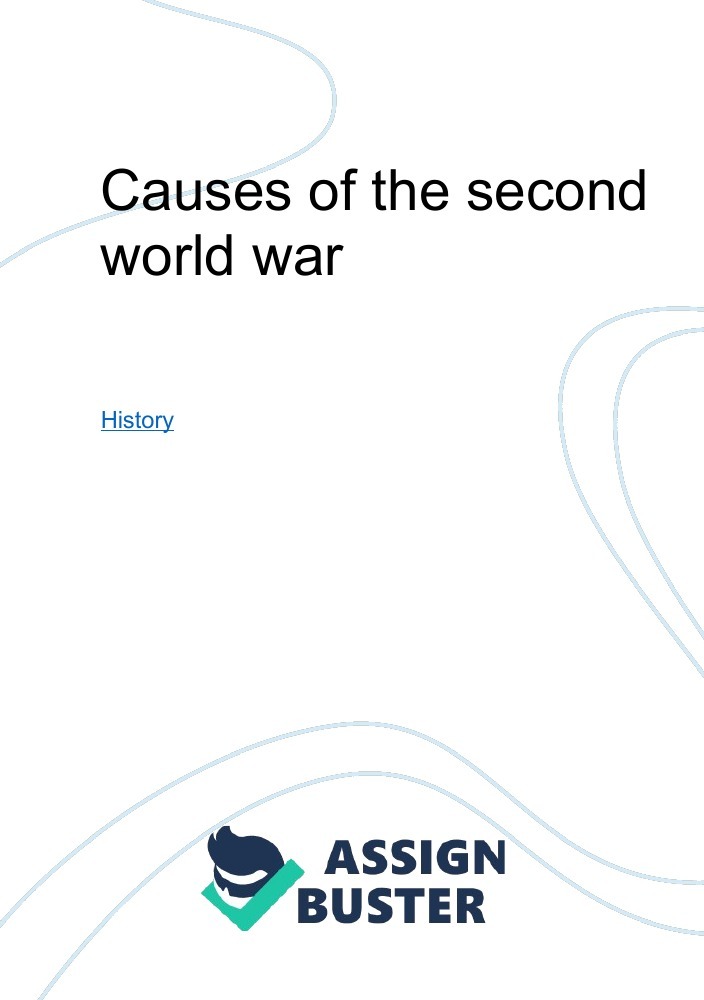 world war 2 causes essay