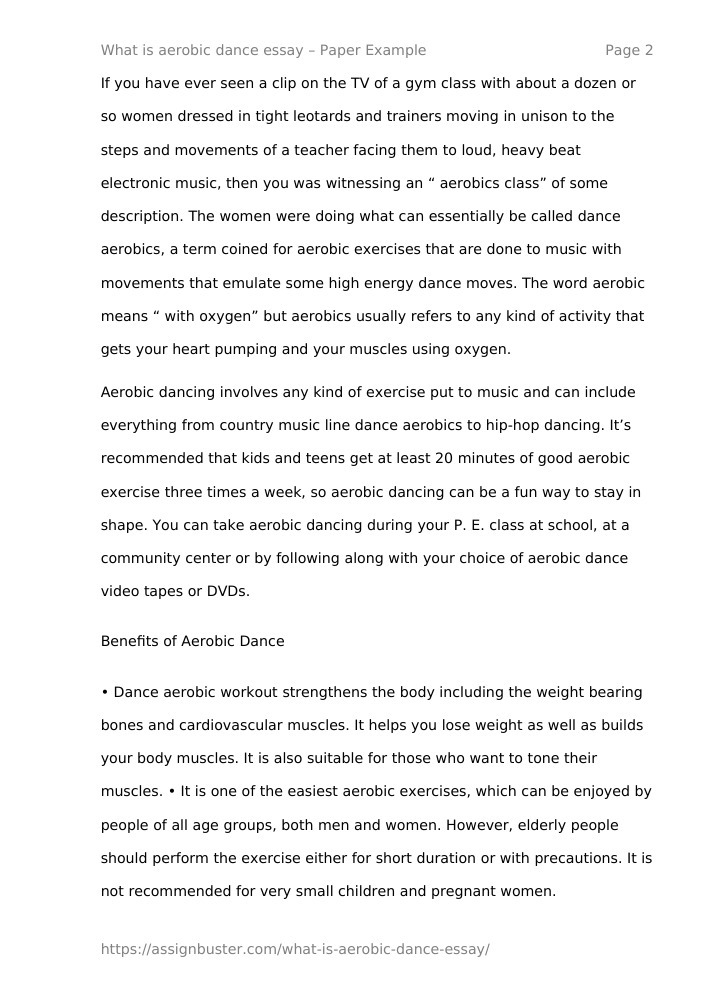 essay about aerobic exercise brainly