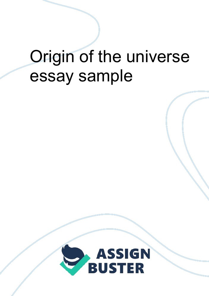 origin of the universe short essay