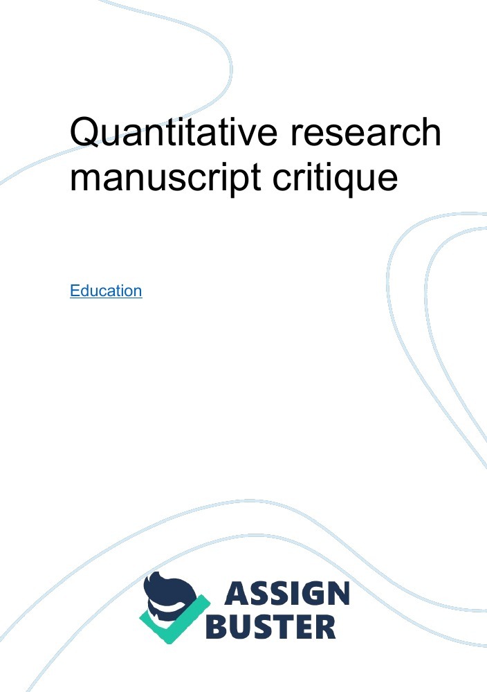 how to critique quantitative research