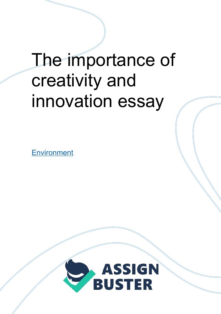 creativity and innovation essay