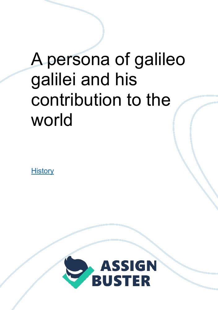 write essay on galileo galilei