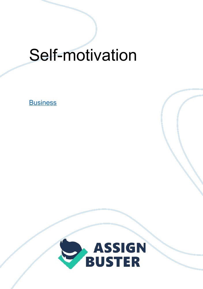 self motivation essay pdf