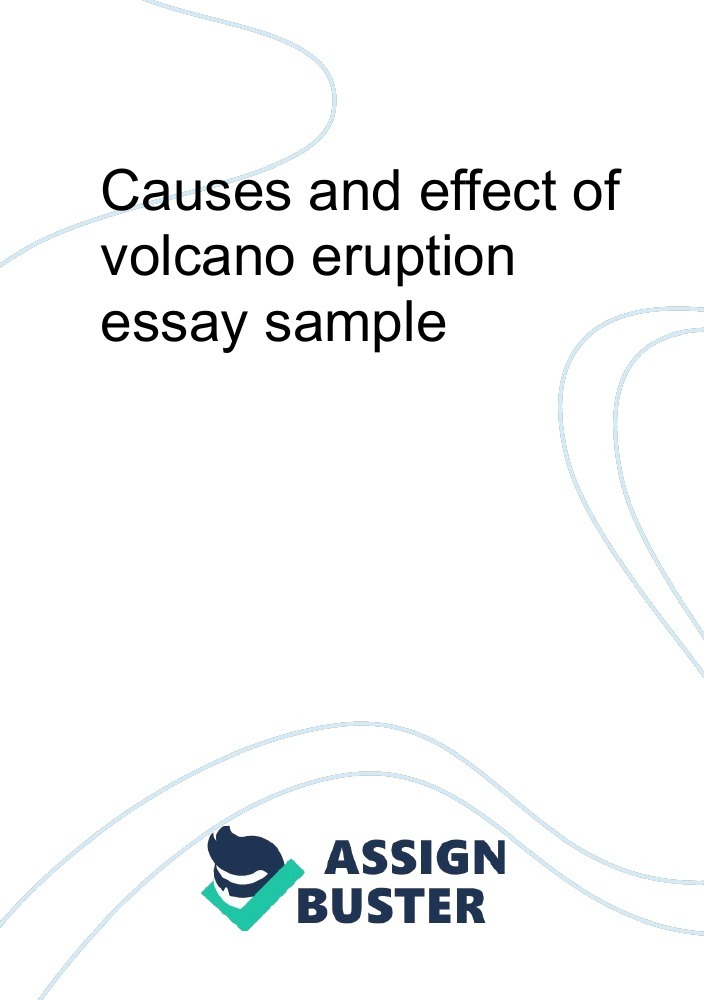 volcanic eruption essay