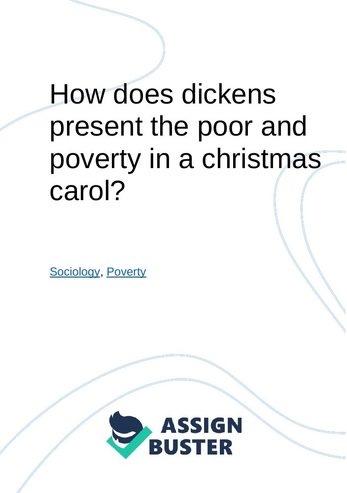 poverty in a christmas carol essay