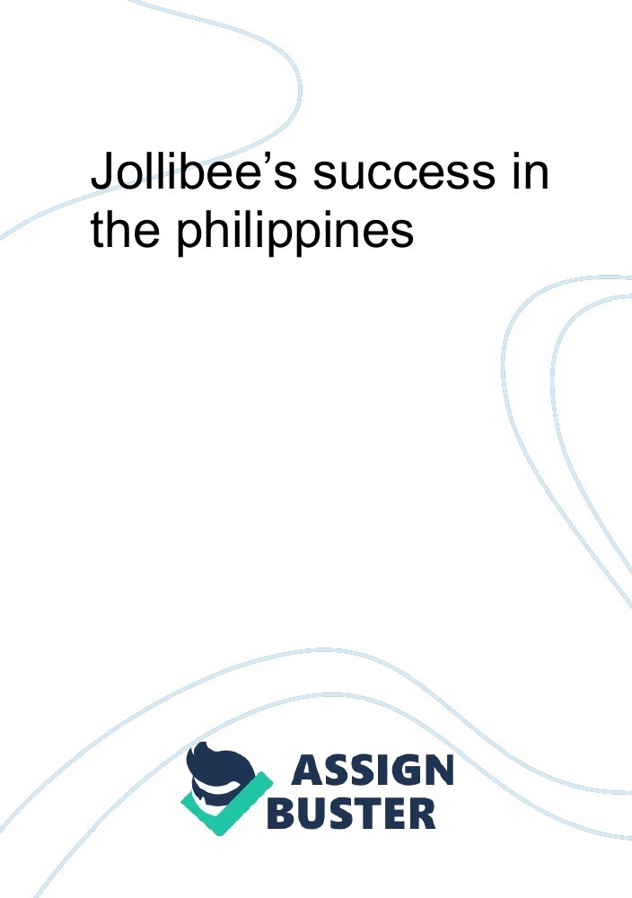 jollibee experience essay