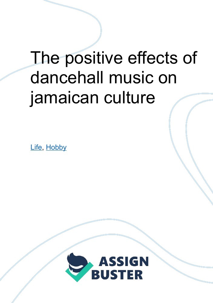 essay on dancehall music