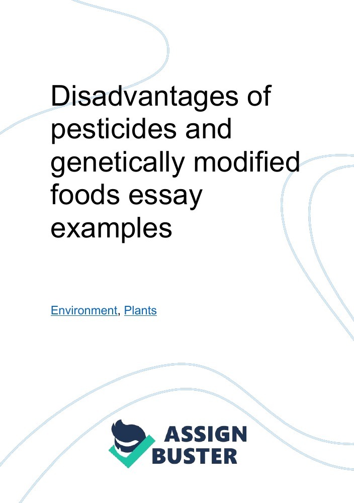 genetically modified food disadvantages essay