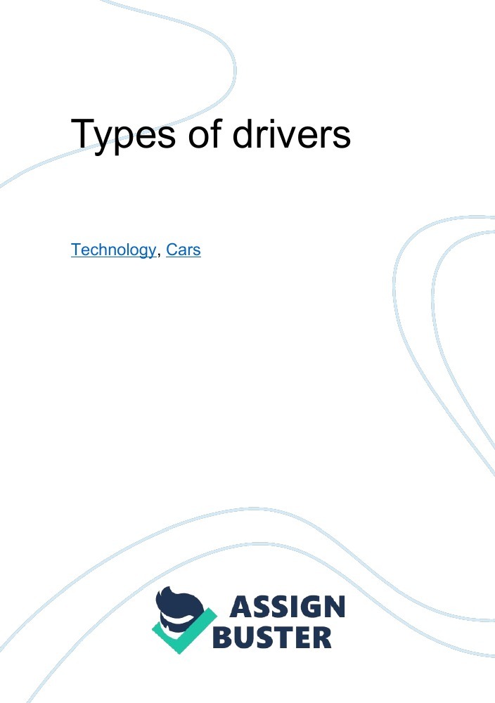 types of drivers essay