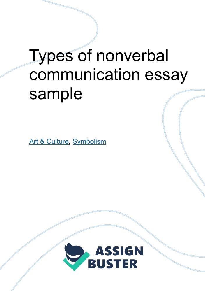 elements of nonverbal communication essay