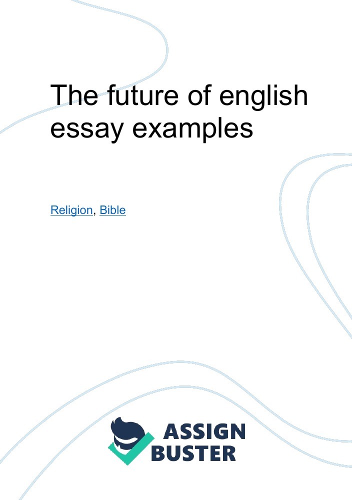 the future of english essay