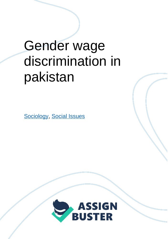 gender discrimination in pakistan essay