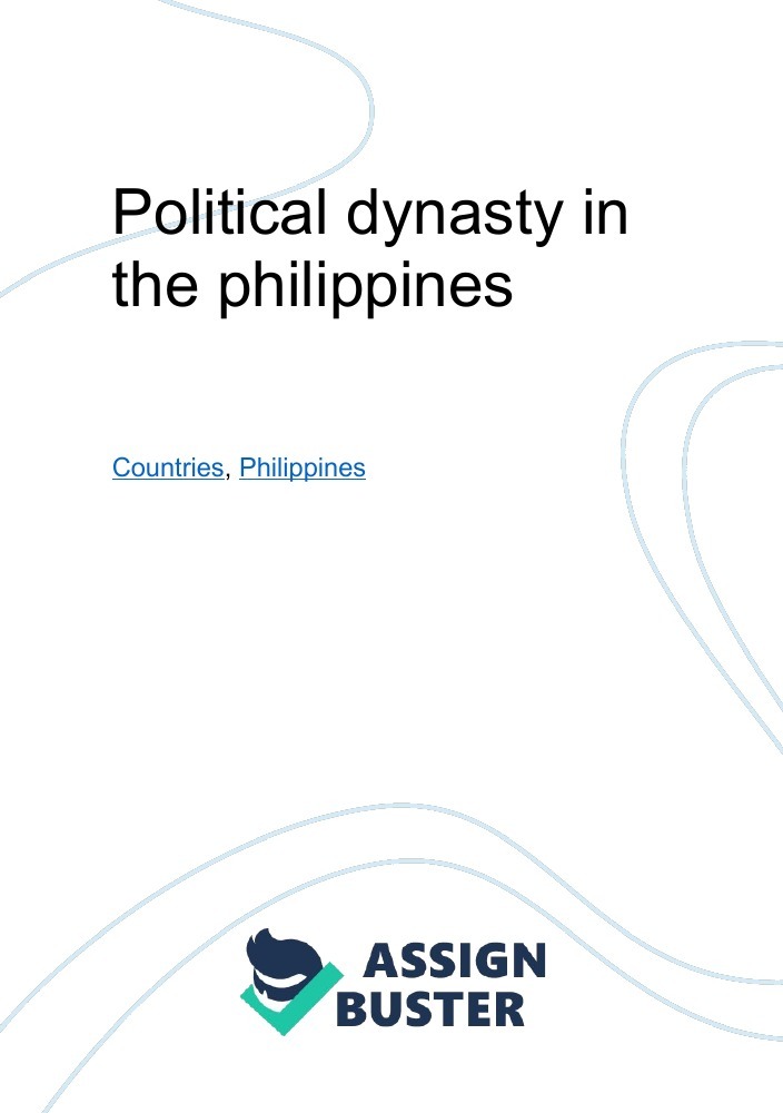 political dynasty essay