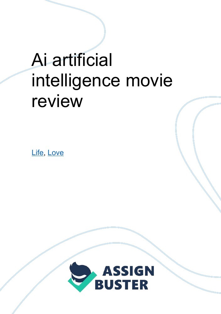 artificial intelligence movie summary essays