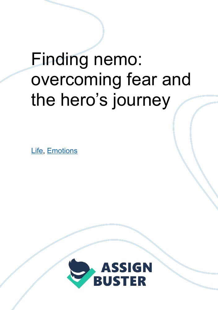 finding nemo hero's journey essay