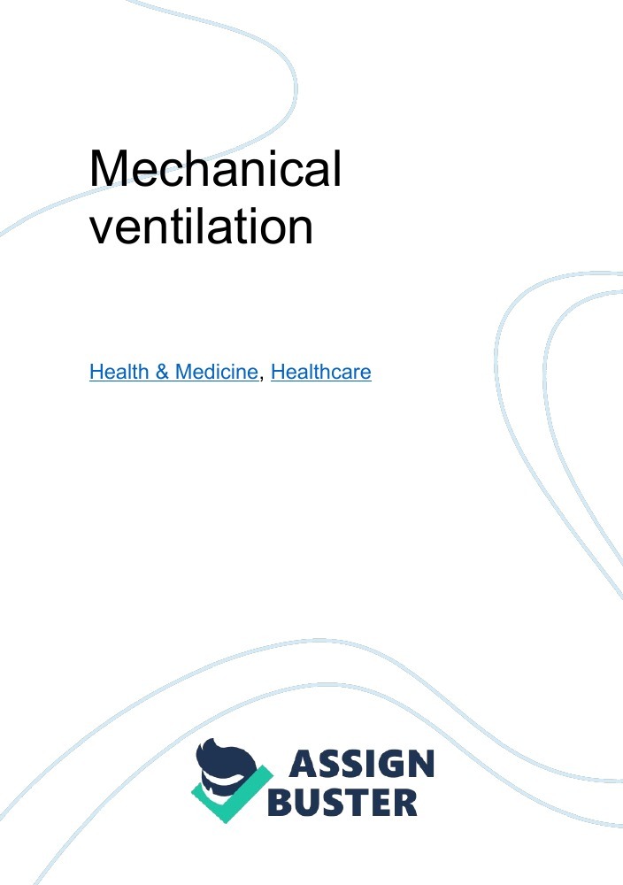 mechanical ventilator essay