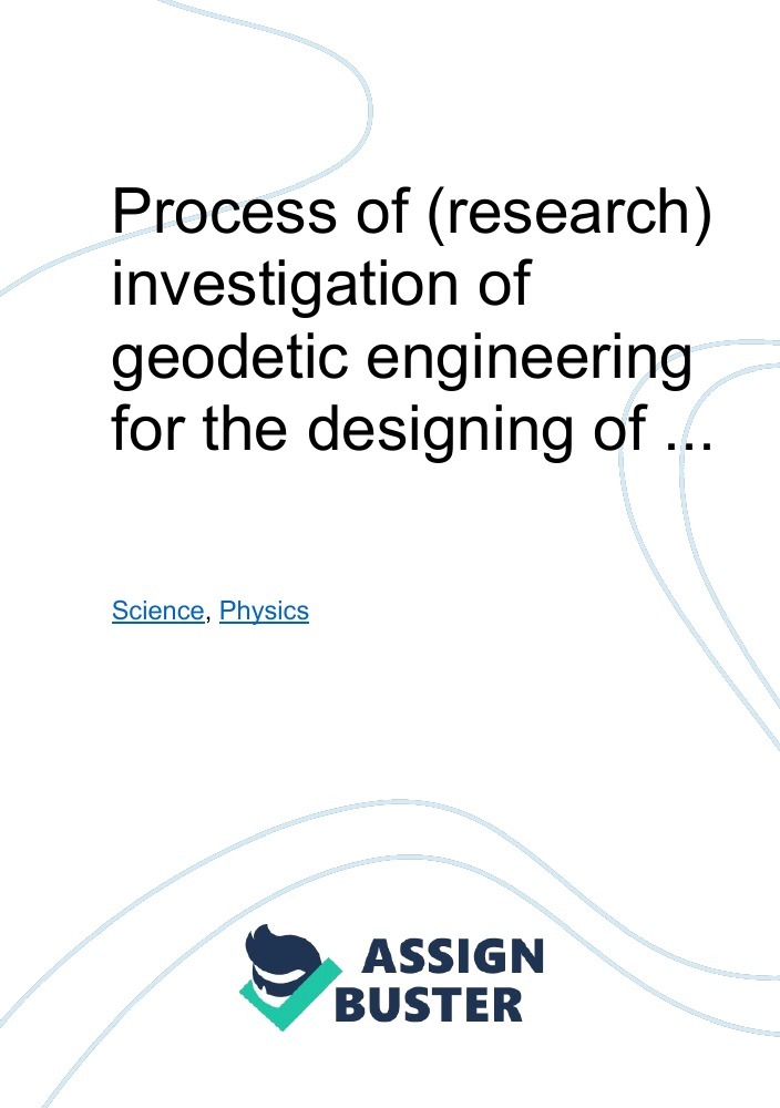 geodetic engineering thesis topics