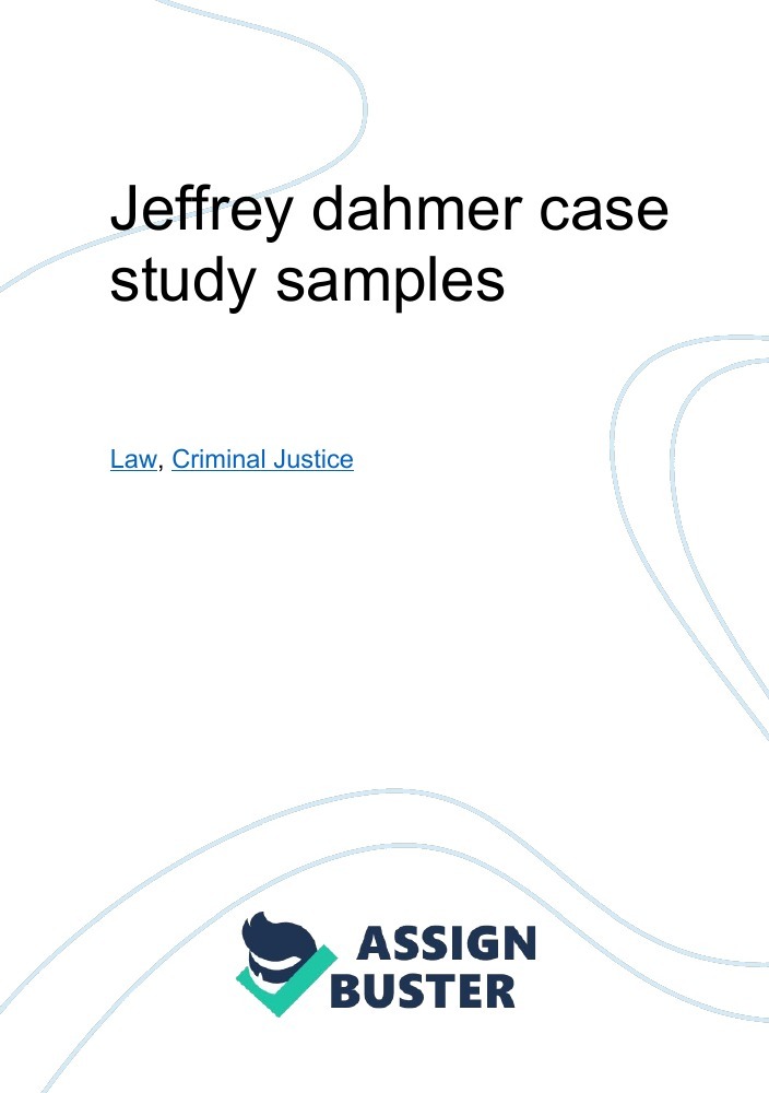 how to write an essay about jeffrey dahmer