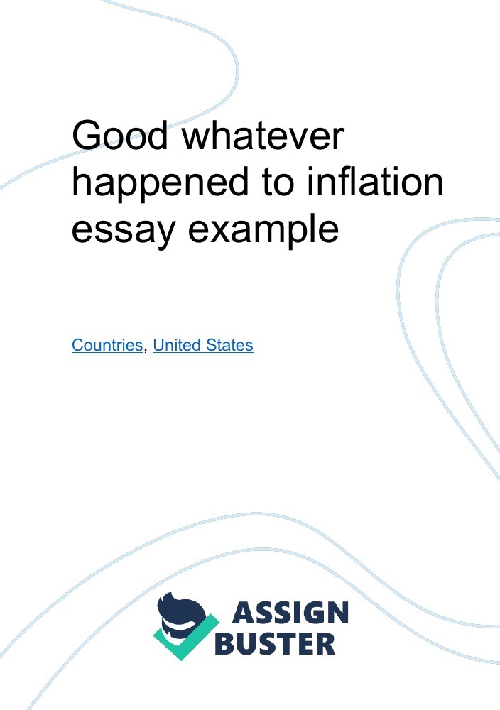 good title for inflation essay