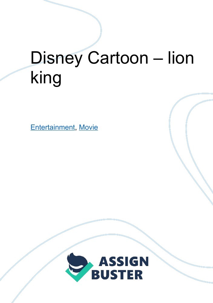 research paper on the lion king