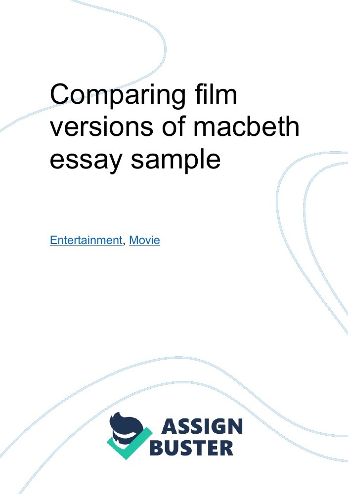 sample essay macbeth