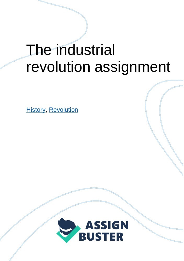 industrial revolution class assignment