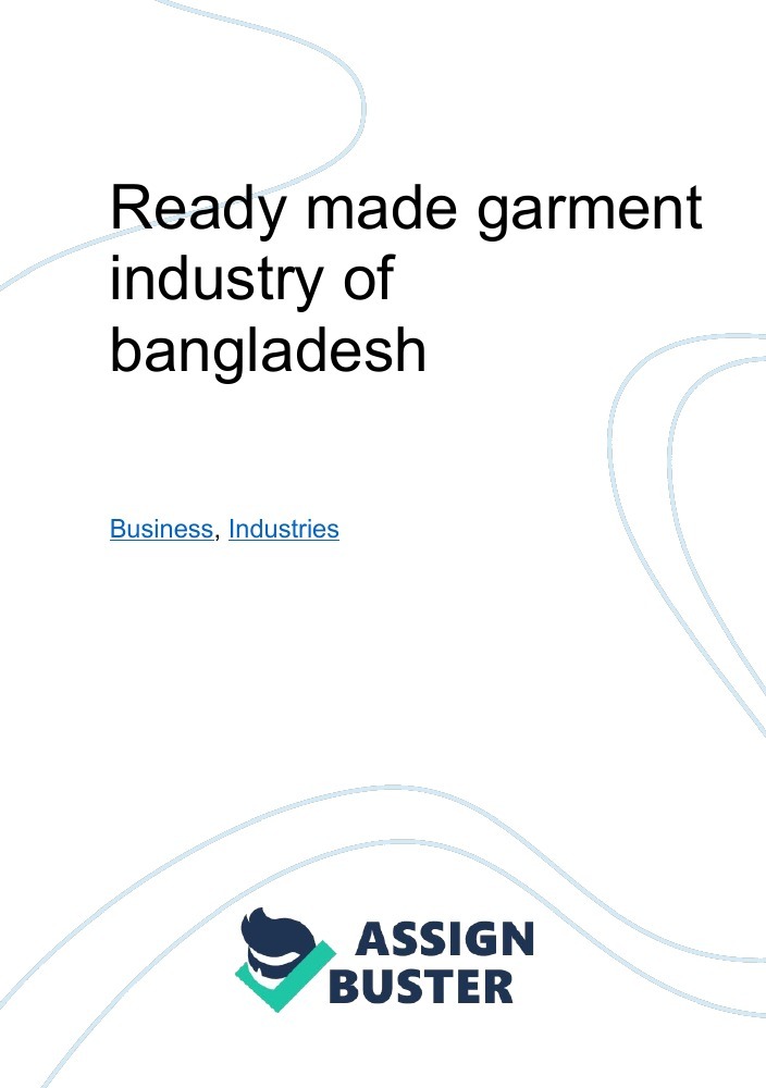 garment industry essay