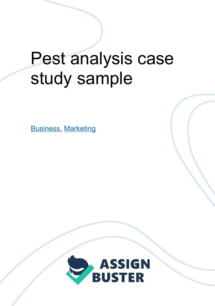 pest analysis case study