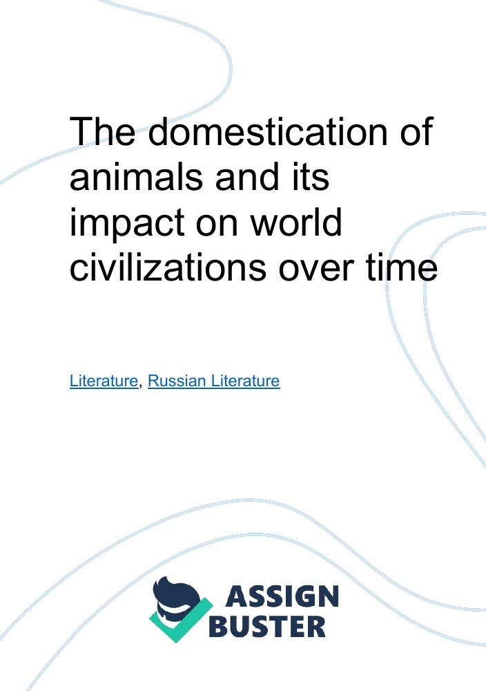 animal domestication essay