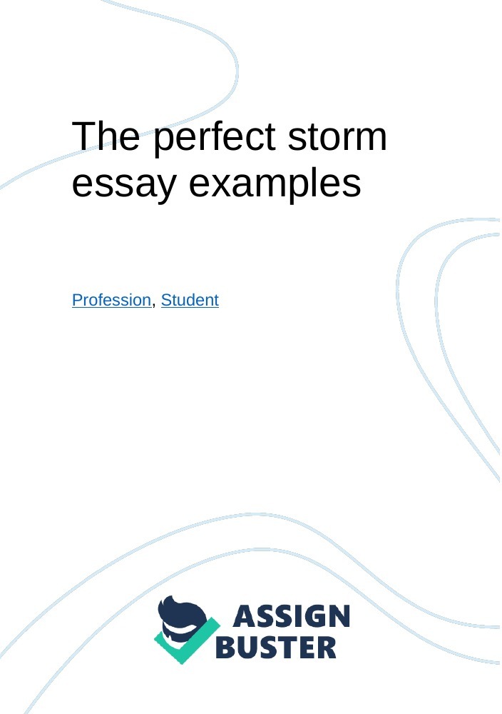 a big storm essay