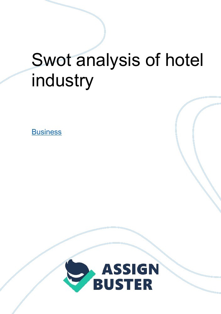 swot analysis of hotel industry essay