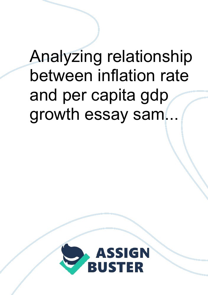 Analyzing Relationship Between Inflation Rate And Per Capita Gdp Growth ...