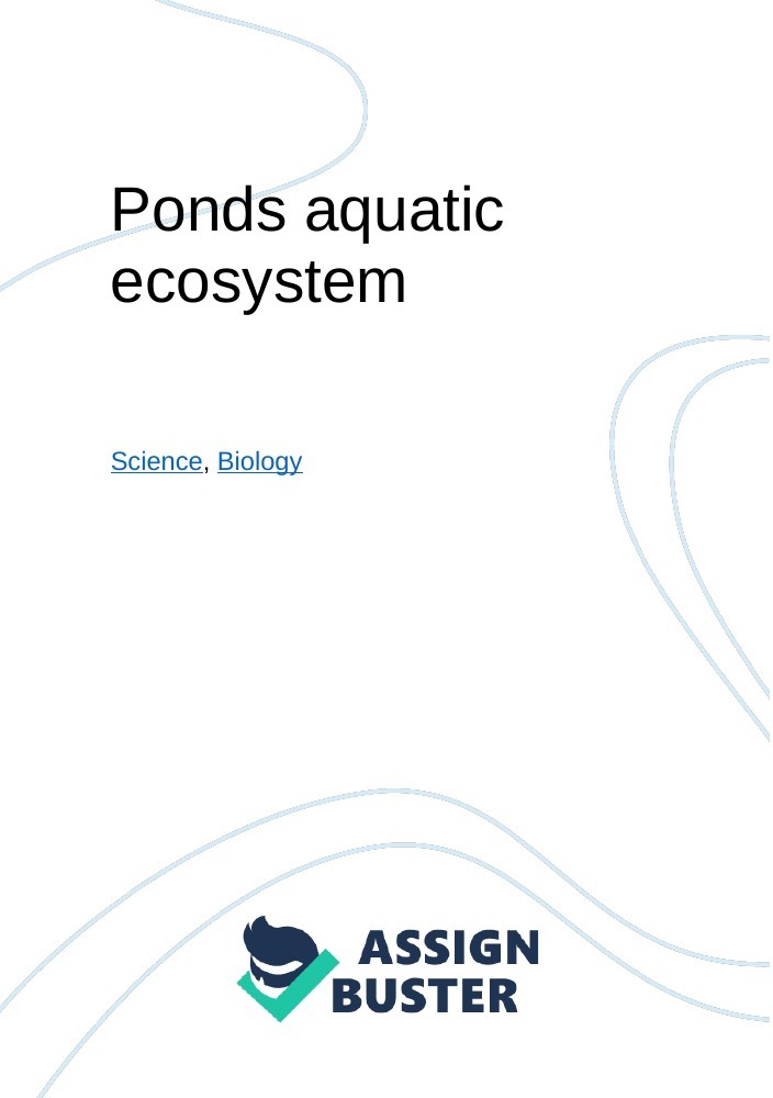 essay on aquatic ecosystem
