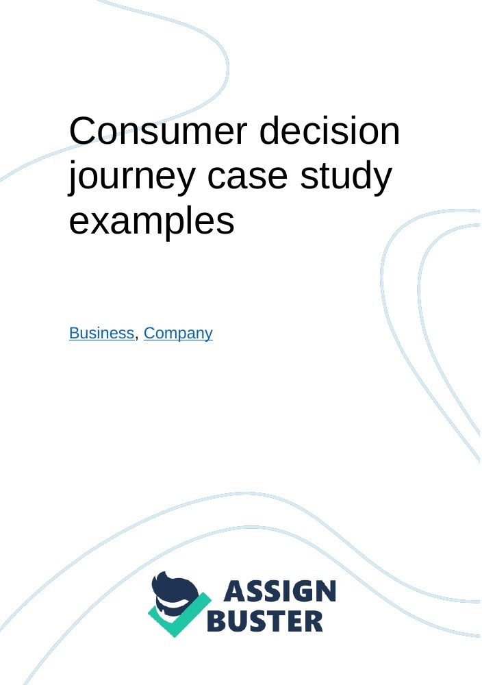 example of customer decision journey