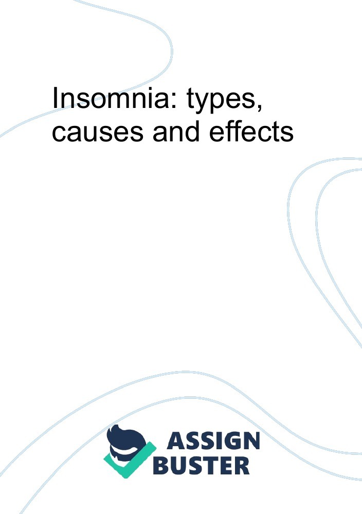 definition essay about insomnia