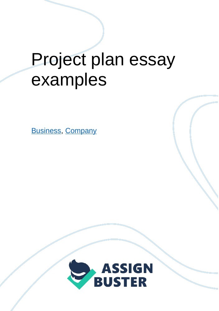 project plan essay