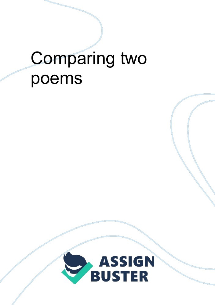 how to write a essay comparing two poems