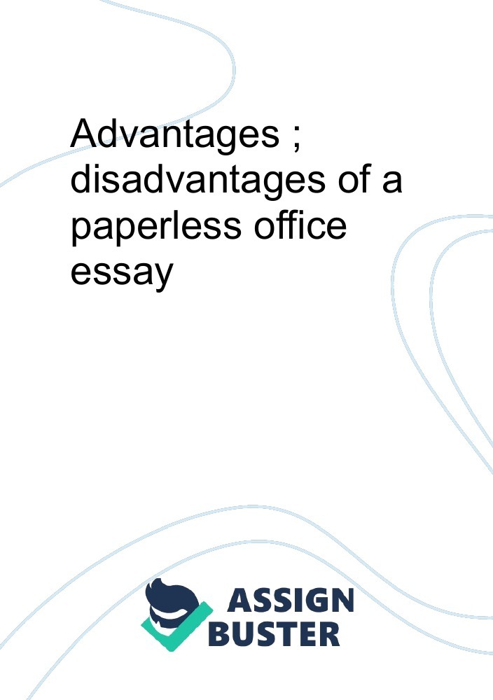 work from office advantages and disadvantages essay