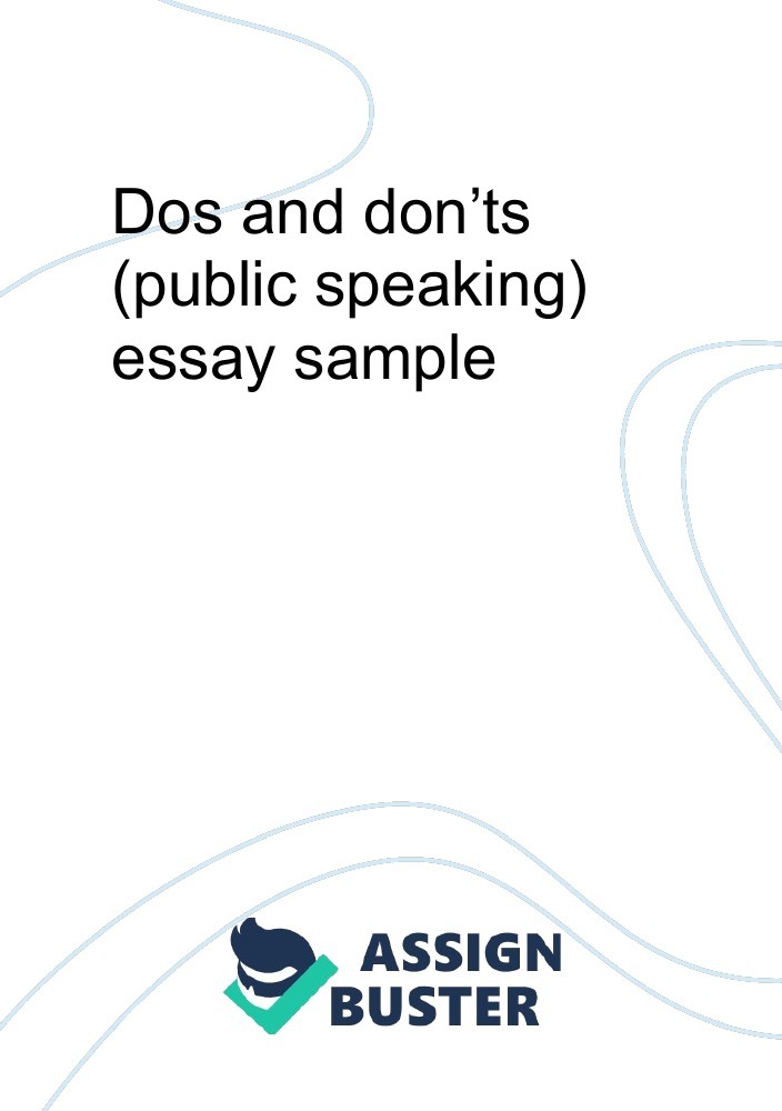 public speaking essay pdf