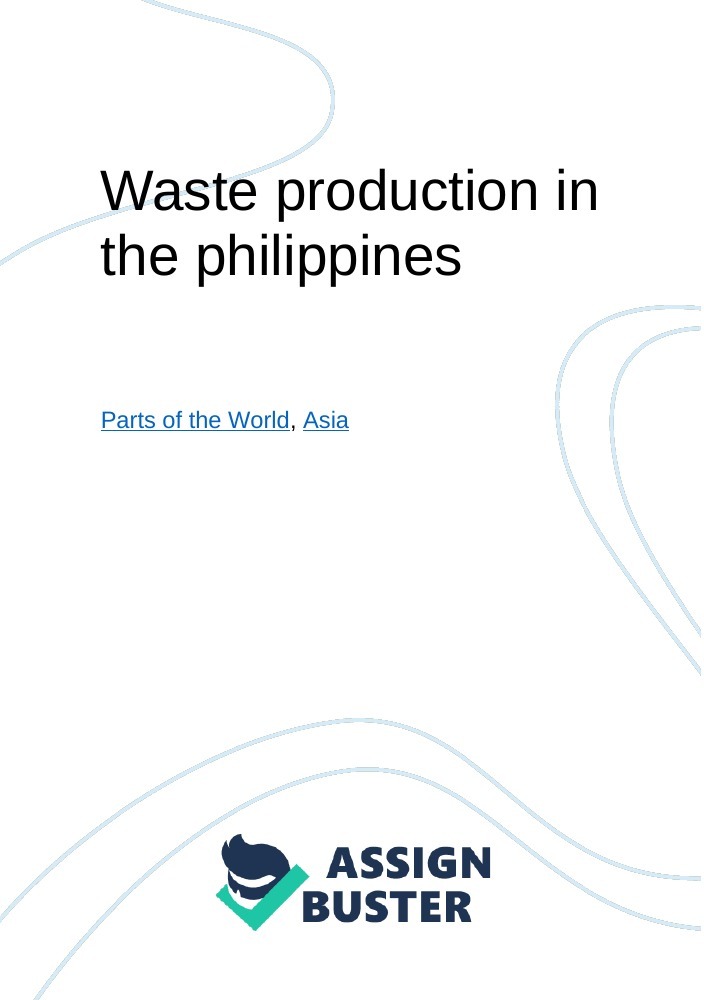 how to solve the garbage problem in the philippines essay