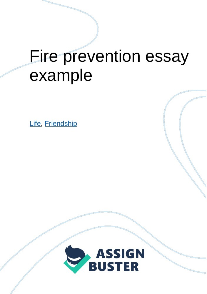 essay about fire prevention month