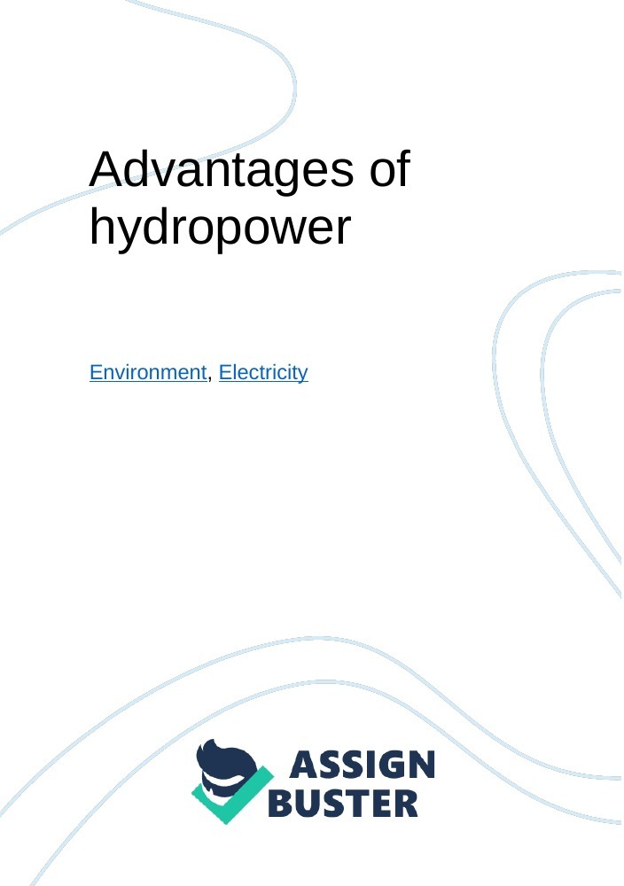 hydropower energy essay