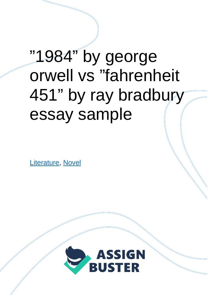 george orwell 1984 sample essay