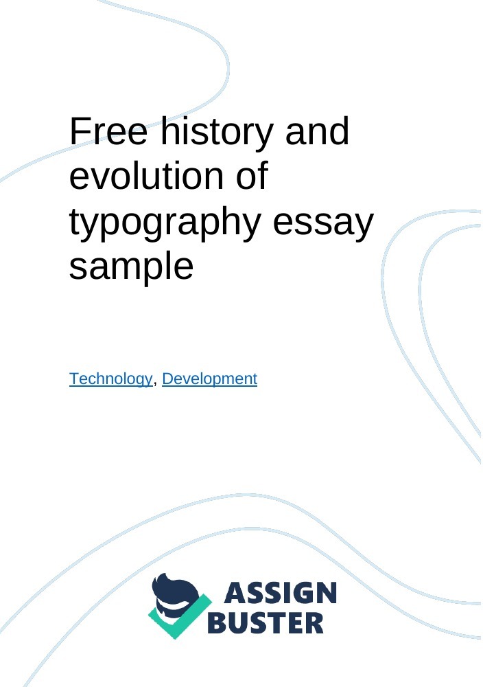 essay on evolution of typography